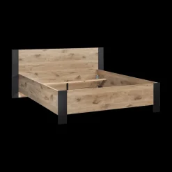 Slaapkamers|Ygo Slaapkamer ROSALIND: Kleerkast B245 + Bed 180x200 + Commode B110 + 2x Nachttafel B53