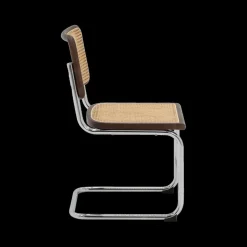 Stoelen|Ygo Sledestoel GUSTAV Beech Wood Canaletto / Chrome frame