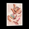 Wanddecoratie|Ygo Slim Frame Wood Earth Flowers