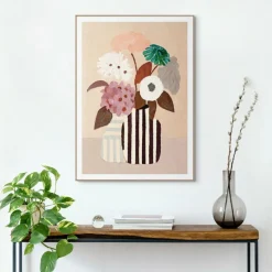 Wanddecoratie|Ygo Slim Frame Wood Naturel Setting