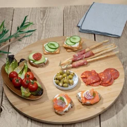 Keukenaccessoires|Kookaccessoires|Ygo Snijplank BAMOOK Draai Bamboo Rond Ø50