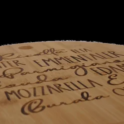 Keukenaccessoires|Kookaccessoires|Ygo Snijplank KAROLO Kaas Rond Bamboe