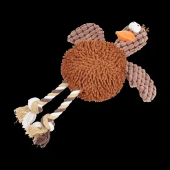 Huisdierspeelgoed|Ygo Speeltje DUCK Eend Koord Bruin