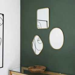 Spiegels|Spiegels|Ygo Spiegel CONTREZI Ovaal Met. Goud