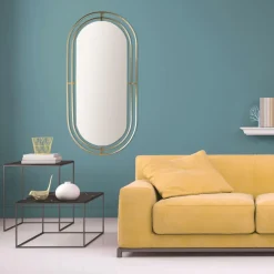 Spiegels|Spiegels|Ygo Spiegel HAIDIM Ovaal Met. Goud