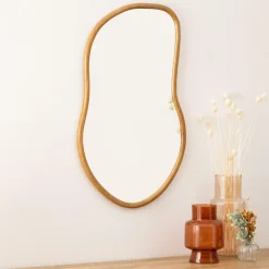 Spiegels|Spiegels|Ygo Spiegel IBLIA Organisch Hout Naturel