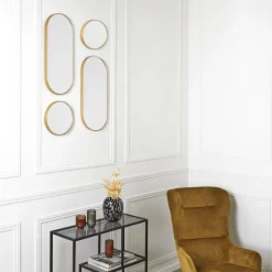 Spiegels|Spiegels|Ygo Spiegel VERSA S/4 Ovaal/Rond Goud