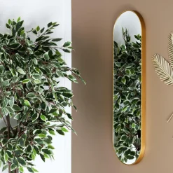 Spiegels|Spiegels|Ygo Spiegel XILIAM Hang. Ovaal Goud