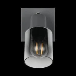 Wandlampen|Ygo Spot CADIZ 1Del. Met./Glas Antraciet