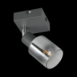 Wandlampen|Ygo Spot CADIZ 1Del. Met./Glas Antraciet
