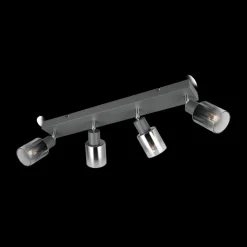 Wandlampen|Ygo Spot CADIZ 4Del. Met./Glas Antraciet