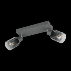 Wandlampen|Ygo Spot CADIZ 2Del. Met./Glas Antraciet