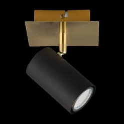 Spots|Ygo Spot MARLEY 1-Delig Metaal Zwart/Goud