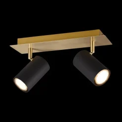 Spots|Ygo Spot MARLEY 2-Delig Metaal Zwart/Goud