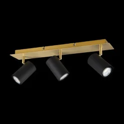 Spots|Ygo Spot MARLEY 3-Delig Metaal Zwart/Goud