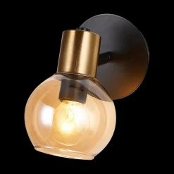 Spots|Ygo Spot OSIRA 1Del. Zwart/Glas Amber