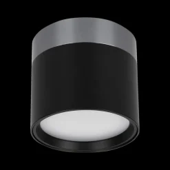 Spots|Ygo Spot RAKU Ø7.5 Zwart/Staal