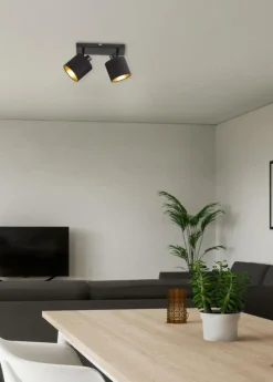 Spots|Ygo Spot TOMMY 2Del. Met. Mat Zwart