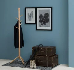 Kapstokken|Opbergen|Ygo Staande kapstok PRESTA Gelakt hout