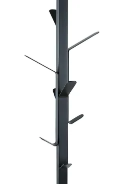 Kapstokken|Opbergen|Ygo Staande kapstok (zwart metaal), 50x50x181