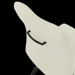 Stoelen|Ygo Stoel AMADEO Bouclé Ecru