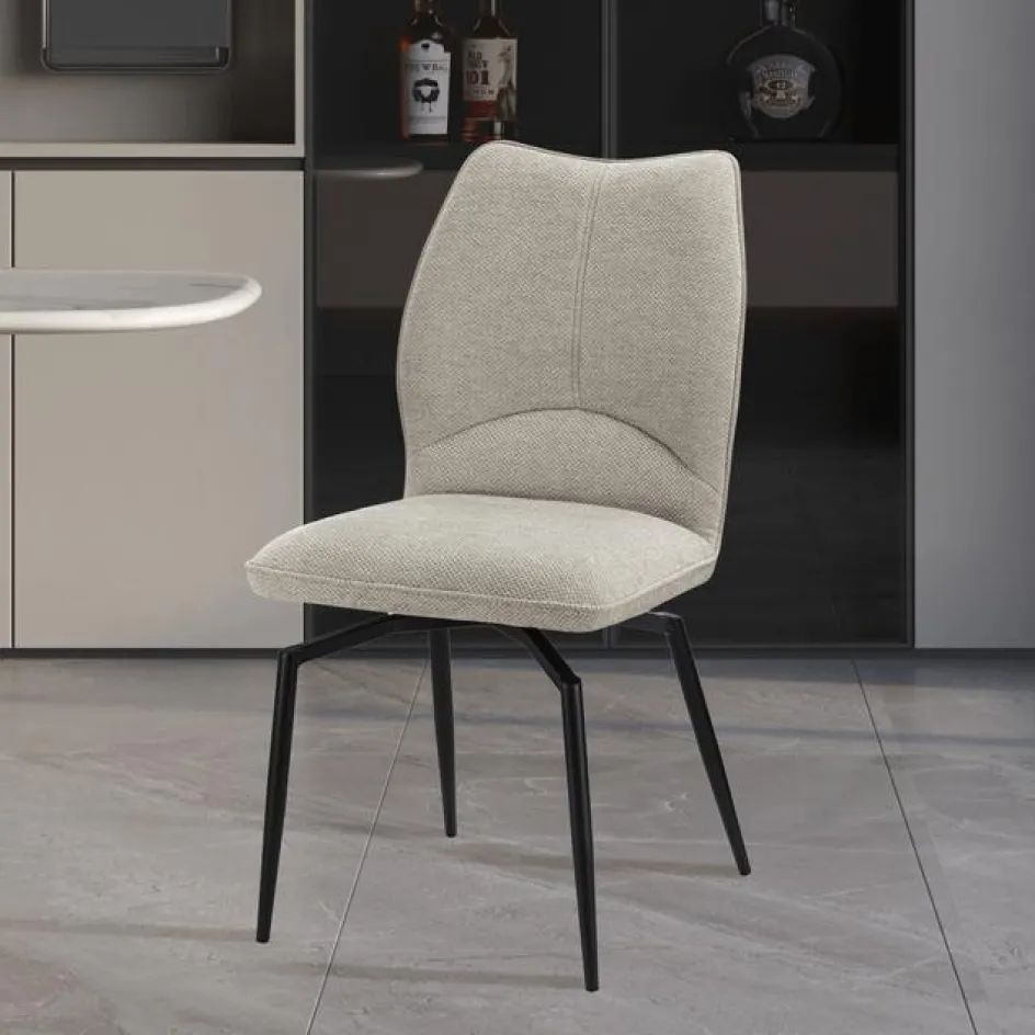 Stoelen|Ygo Stoel ANETA Draaibaar Ecru