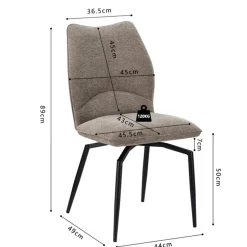 Stoelen|Ygo Stoel ANETA Draaibaar Zand