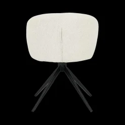 Stoelen|Ygo Stoel BALDER 180° Bouclé Ecru Pt Zwart