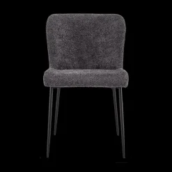 Stoelen|Ygo Stoel DORIEN Bouclé Donkergrijs