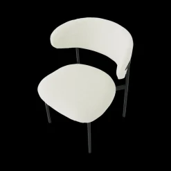 Stoelen|Ygo Stoel FJERRE Bouclé Ecru