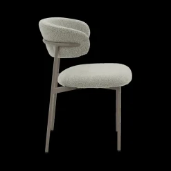 Stoelen|Ygo Stoel FJERRE Bouclé Grijs