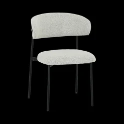 Stoelen|Ygo Stoel FJERRE Bouclé Lichtgrijs