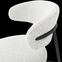 Stoelen|Ygo Stoel FJERRE Bouclé Lichtgrijs