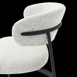 Stoelen|Ygo Stoel FJERRE Bouclé Lichtgrijs