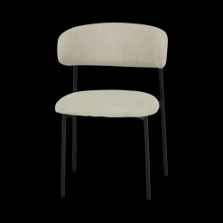 Stoelen|Ygo Stoel FJERRE Sand Pt Zwart