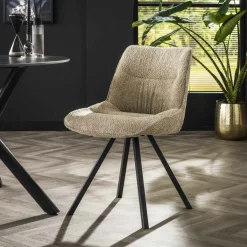 Stoelen|Ygo Stoel HECTOR Bouclé Zand