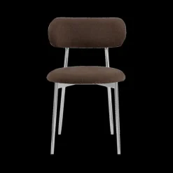 Stoelen|Ygo Stoel LYKKO Bruin/Chrome