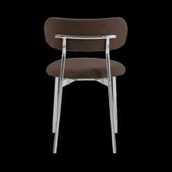 Stoelen|Ygo Stoel LYKKO Bruin/Chrome