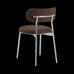 Stoelen|Ygo Stoel LYKKO Bruin/Chrome