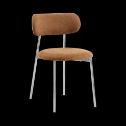 Stoelen|Ygo Stoel LYKKO Terracotta/Chrome