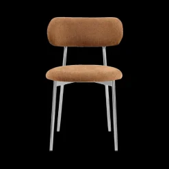 Stoelen|Ygo Stoel LYKKO Terracotta/Chrome