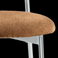 Stoelen|Ygo Stoel LYKKO Terracotta/Chrome