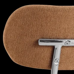 Stoelen|Ygo Stoel LYKKO Terracotta/Chrome