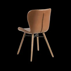 Stoelen|Ygo Stoel PLATS PU retro leather look brandy 691B