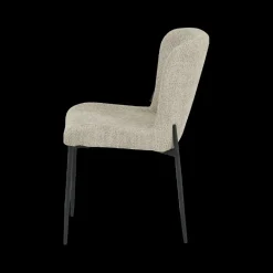 Stoelen|Ygo Stoel SARITA Bouclé Caffe Latte