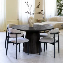 Stoelen|Ygo Stoel SIGNE Ash Wood Black