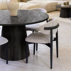 Stoelen|Ygo Stoel SIGNE Ash Wood Black