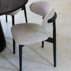 Stoelen|Ygo Stoel SIGNE Ash Wood Black