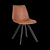 Stoelen|Ygo Stoel TILLY PU Cognac