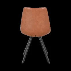 Stoelen|Ygo Stoel TILLY PU Cognac